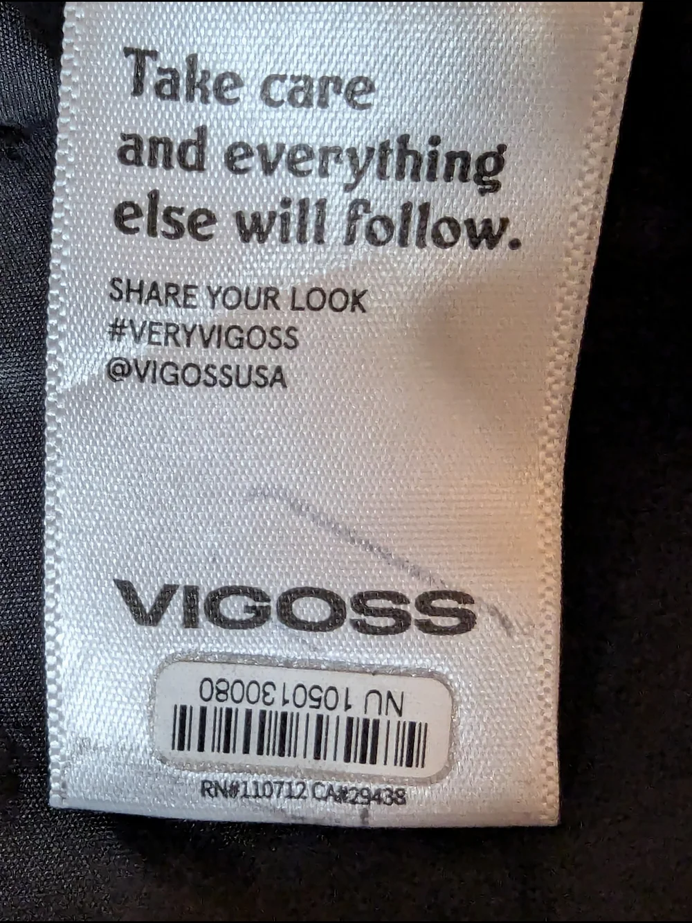 Vigoss Black Quilted Faux Leather Hooded Vest